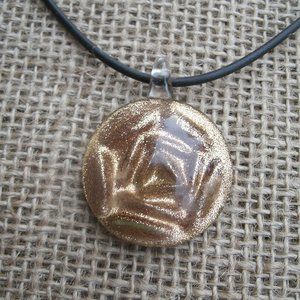 Murano Glass Geometric Design Pendant Necklace